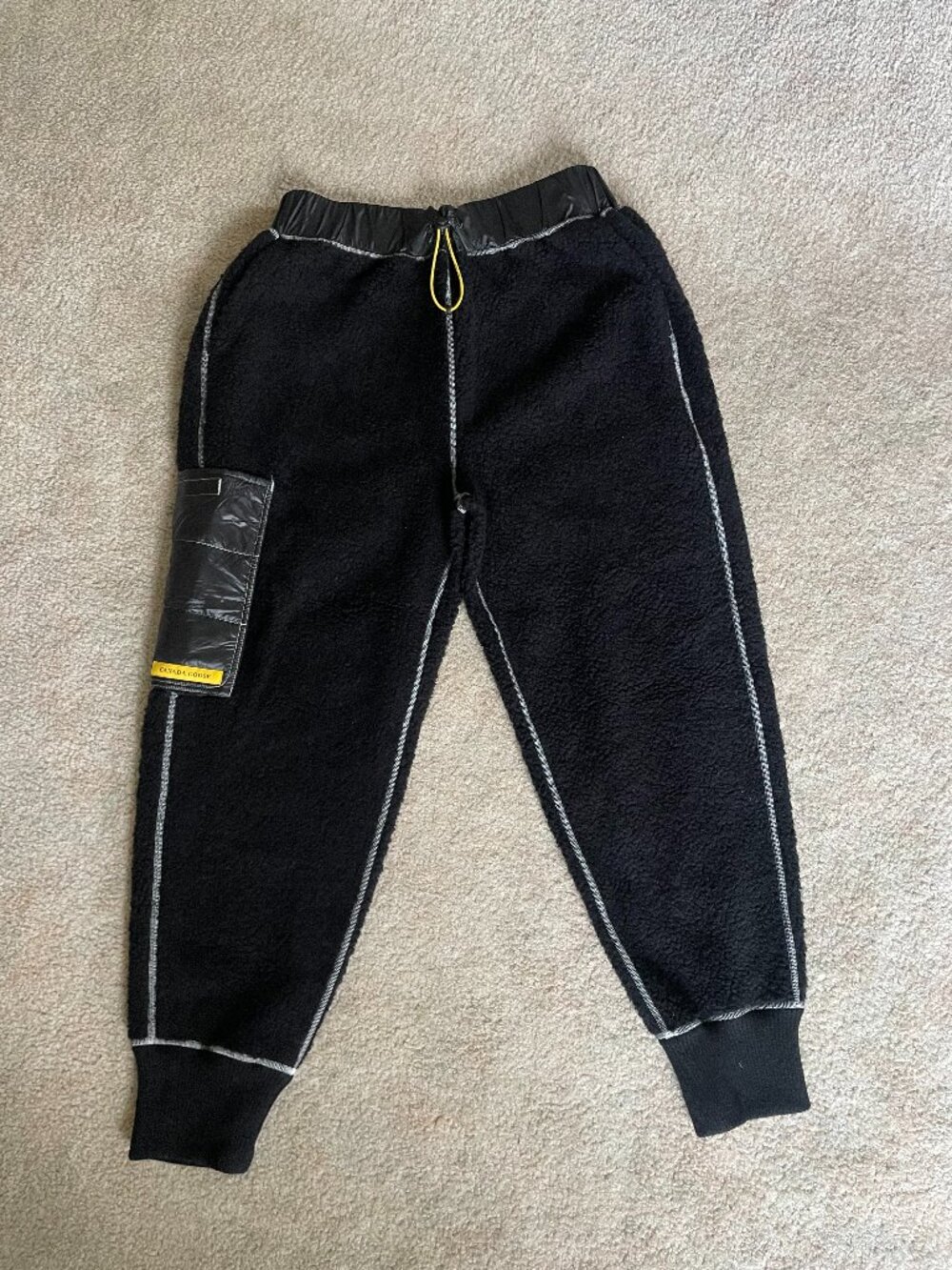 Canada Goose x Pyer Moss Fleece Cargo Jogger Pants Black S NWT 1127UPM